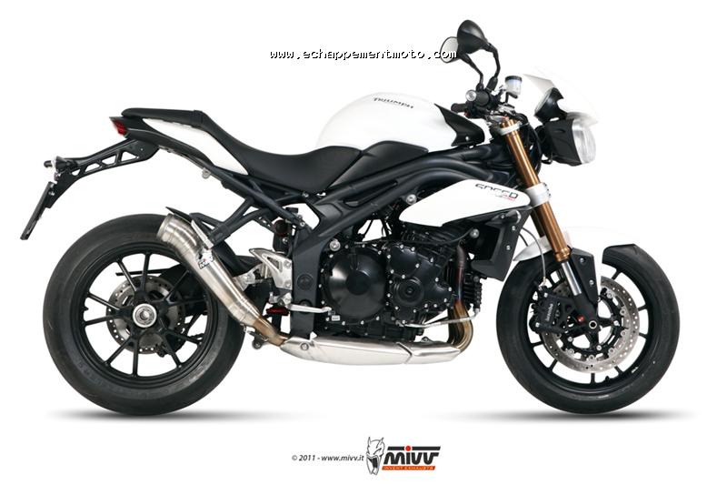 echappement moto TRIUMPH Speed triple 1050 2011 MIVV GHIBLI T012LGX_a